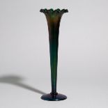 Austrian Iridescent Glass Vase, early 20th century, height 15.9 in — 40.5 cm