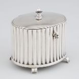 Swedish Silver Sugar Box, Tore Kullander, Borås, 1938, height 4.3 in — 11 cm