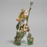Derby Figure of Neptune, c.1780, overall height 12 in — 30.4 cm