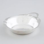 American Silver Shaped Dish, Richard Dimes Co., South Boston, Mass., 20th century, width 7 in — 17.7