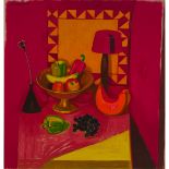 Leon Francesco Morrocco (B. 1942), STILL LIFE WITH FEZ, 1999, Oil on canvas; signed and dated '99 up