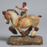 'Farmer's Boy', Polychromed Plaster Maquette, W.M. Chance for Royal Doulton, c.1938, figure height 1