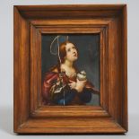 After Carlo Dolci (Italian, 1616-1687), MARY MAGDELENE, overall 9 x 8 in — 22.9 x 20.3 cm