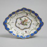 Chelsea-Derby Lobed Oval Dish, c.1775, length 10.7 in — 27.1 cm