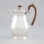 English Silver Hot Water Pot, Charles William Fletcher, Sheffield, 1930, height 9.1 in — 23.2 cm