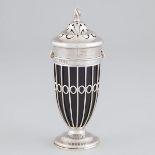 Late Victorian Silver Sugar Caster, Thomas Levesley, London, 1898, height 7 in — 17.8 cm