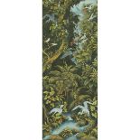 A Balinese Painting of Birds of Paradise, 20th Century, including frame 47.2 x 23.4 in — 120 x 59.4