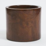 A Huali Cylindrical Brush Pot, 花梨笔筒, height 6.9 in — 17.4 cm