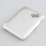 Estonian Silver Rectangular Cigarette Case, c.1920-24, 4.3 x 3.2 in — 11 x 8.2 cm