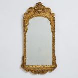 Queen Anne Style Giltwood Mirror, early 20th century, 36.5 x 18.75 in — 92.7 x 47.6 cm