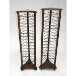 Near Pair of Regency Mahogany Plate Stands, circa 1820, tallest height 50.5 in — 128.3 cm