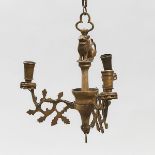 13th century North German Gothic Style Silvered Bronze Chandelier