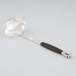 Danish Silver 'Acorn' Pattern Punch Ladle, Johan Rohde for Georg Jensen, Copenhagen, 1928, length 12