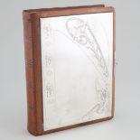 Russian Engraved Silver Mounted Photo Album, Moscow, 1899-1908, overall 13 x 10.3 x 3.5 in — 33 x 26