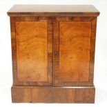 Rosewood and Burl Walnut Chest of Drawers Cabinet, mid 19th century, 40 x 36 x 21 in — 101.6 x 91.4