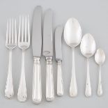 Canadian Silver ‘Saxon’ Pattern Flatware, Henry Birks & Sons, Montreal, Que., 20th century (36 Piece
