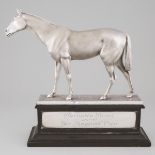 Indian Silver Racing Trophy Modelled as a Horse, Hamilton & Co., Calcutta, c.1940, overall 17.7 x 16