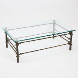 Contemporary Patinated Metal Coffee Table in the Manner of Diego Giacometti (1902-1985), c.1970, 16.