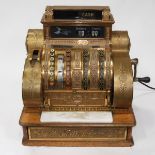 National Cash Register Brass Cash Register, c.1905, 22 x 21 x 16.5 in — 55.9 x 53.3 x 41.9 cm