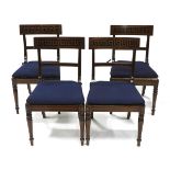 Set of Four English Regency Mahogany Side Chairs, c.1820, 33.5 x 18.5 x 20 in — 85.1 x 47 x 50.8 cm