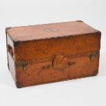 Louis Vuitton Leather Steamer Wardrobe Trunk, early 20th century, 40.5 x 22.25 x 22 in — 102.9 x 56.