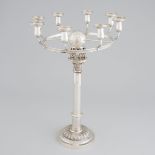 German Silver Eight-Light Candelabrum, Wilhelm Conrad Hessenberg, Frankfurt, early 19th century, hei