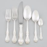Canadian Silver ‘Cello’ Pattern Flatware, Northumbria, 20th century (62 Pieces)
