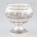 Indian Silver Footed Bowl, early 20th century, height 6.6 in — 16.8 cm, diameter 7 in — 17.8 cm