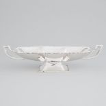 Mexican Silver Two-Handled Oval Bowl, mid-20th century, length 17 in — 43.2 cm