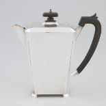 English Silver Hot Water Pot, S. Blanckensee & Son, Chester, 1938, height 7.6 in — 19.4 cm