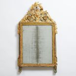 Louis XVI French Provincial Giltwood Mirror, 18th/early 19th century, 39.5 x 22 in — 100.3 x 55.9 cm