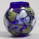 Charles Lotton (American, b.1935), Blue 'Multi-Flora' Glass Vase, 1981, height 5.6 in — 14.2 cm