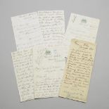 John Gray (1837-1917) Ontario Horticulturist and Political Figure, Three Autographed Letters, Signed