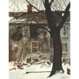 ALBERT JACQUES FRANCK, R.C.A., BACK OF YORKVILLE AVE., 1972, watercolour, sight 7.5 ins x 6.9 ins; 1