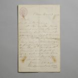 Sir John A. Macdonald Autographed Letter to James Simeon McCuaig, Signed, Nov. 13, 1879, 7.9 x 4.9 i