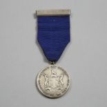 Hudson's Bay Company Silver Service Medal, 1941, 5.2 x 2.2 in — 13.2 x 5.5 cm