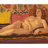 MARJORIE (JORI) ELIZABETH THURSTON SMITH, UNTITLED (RECLINING NUDE), 1948, oil on canvas, 16 ins x 2