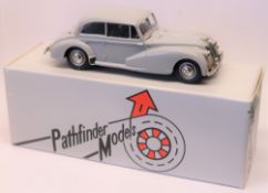 Pathfinder Models PFM36 1960 AC 2 Litre. In light grey with dark blue interior. 365/500. Boxed.