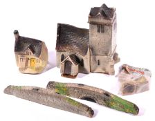 Spot-On 'Cotswold Village' series buildings etc. A 'Church' and 'Cornerstones Cottage'. Plus '