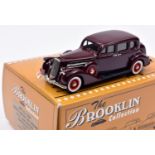 Brooklin Models BRK 81x 1936 Pierce-Arrow 1601 Sedan B.C.C. 2000 Special (Gangster Car). In maroon