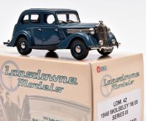 Lansdowne Models LDM.42 1948 Wolseley 18/85 Series III. In blue (similar to RAF blue), with dark