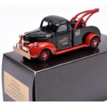 Brooklin Models 1947 Dodge Series 21 Tow Truck C.T.C.S. 25th Anniversary model. In black and red