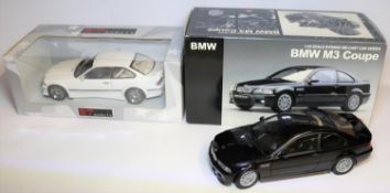 Kyosho 1:18 BMW E36 M3 Coupe. In black with black interior. Boxed, with packing, loose in box. VGC