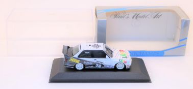 Minichamps 1:43 BMW E30 M3 Racing Car. (22061) LATTA, racing number 38, driver Fritz K. Boxed, minor