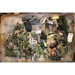 100+ Military vehicles by various makes including; Midgetoy, Tootsietoy, Lone Star, Matchbox, Corgi,