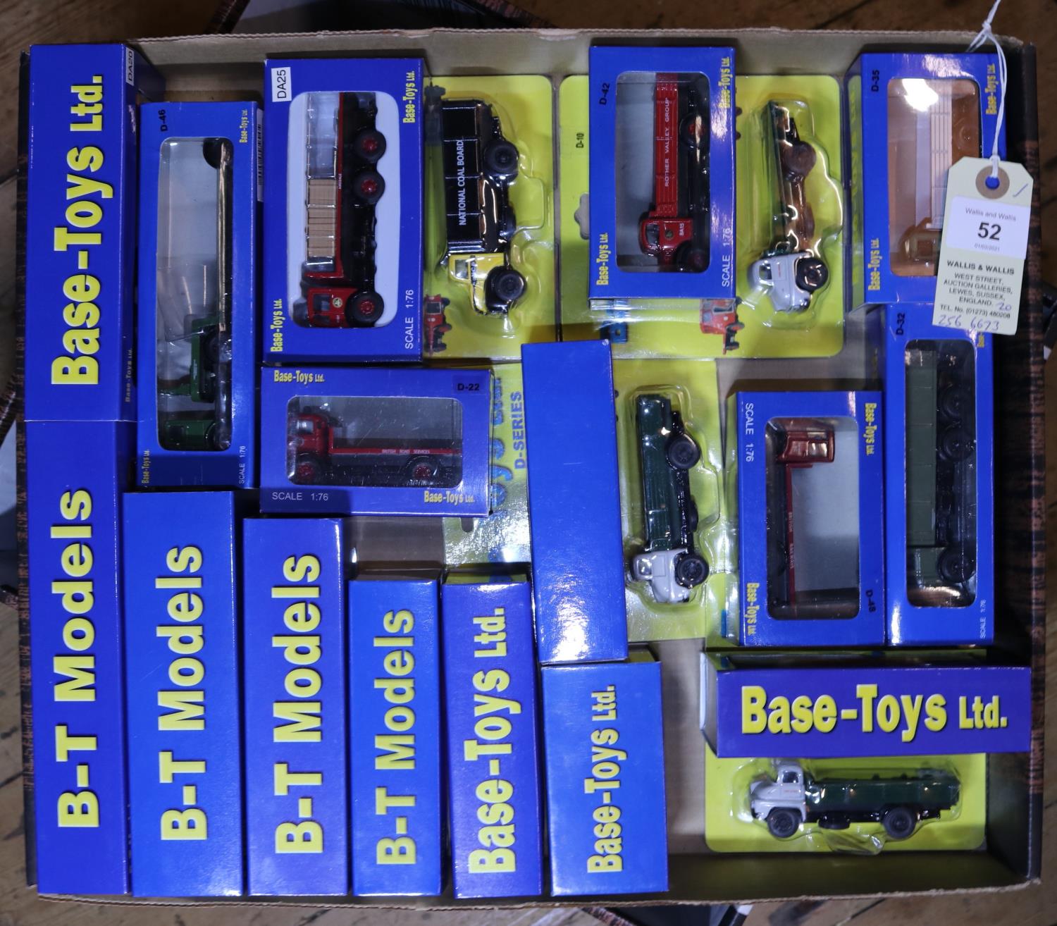 20 Base Toys/B-T Models. Thames Trader, British Railways. AEC Coach, London Coaches. Dodge Tipper in