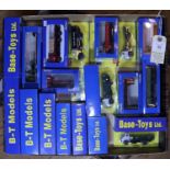 20 Base Toys/B-T Models. Thames Trader, British Railways. AEC Coach, London Coaches. Dodge Tipper in