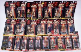 25x Hasbro Star Wars Episode One carded figures/figure packs. Including; R2-D2, Sio Bibble, Yoda,