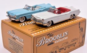 Brooklin Models Set. 2x 1956 Lincoln Continental Convertible 2 model set. B.C.C. 1999 Limited