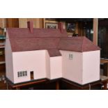 A Doll's House model of Dedham Hall. A very large and substantial hand made model of the 15th